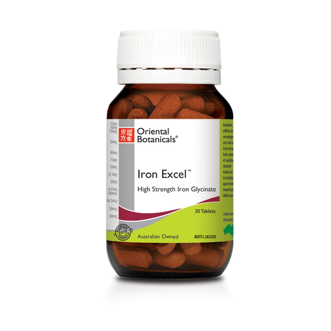 Oriental Botanicals - Iron Excel - 30 Tablets