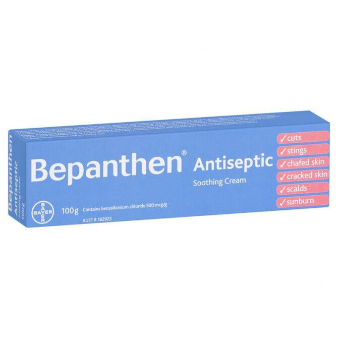 Bepanthen Multi-Purpose Antiseptic Soothing Cream Suitable for Baby Skin 100g
