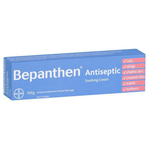 Bepanthen Multi-Purpose Antiseptic Soothing Cream Suitable for Baby Skin 100g