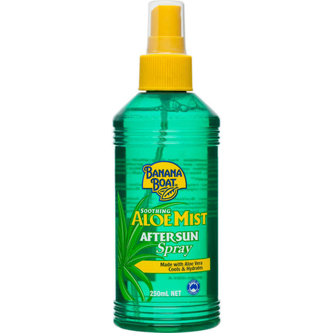 Banana Boat Aloe Mist After Sun Spray Aloe Vera Cools Hydrates 250ml