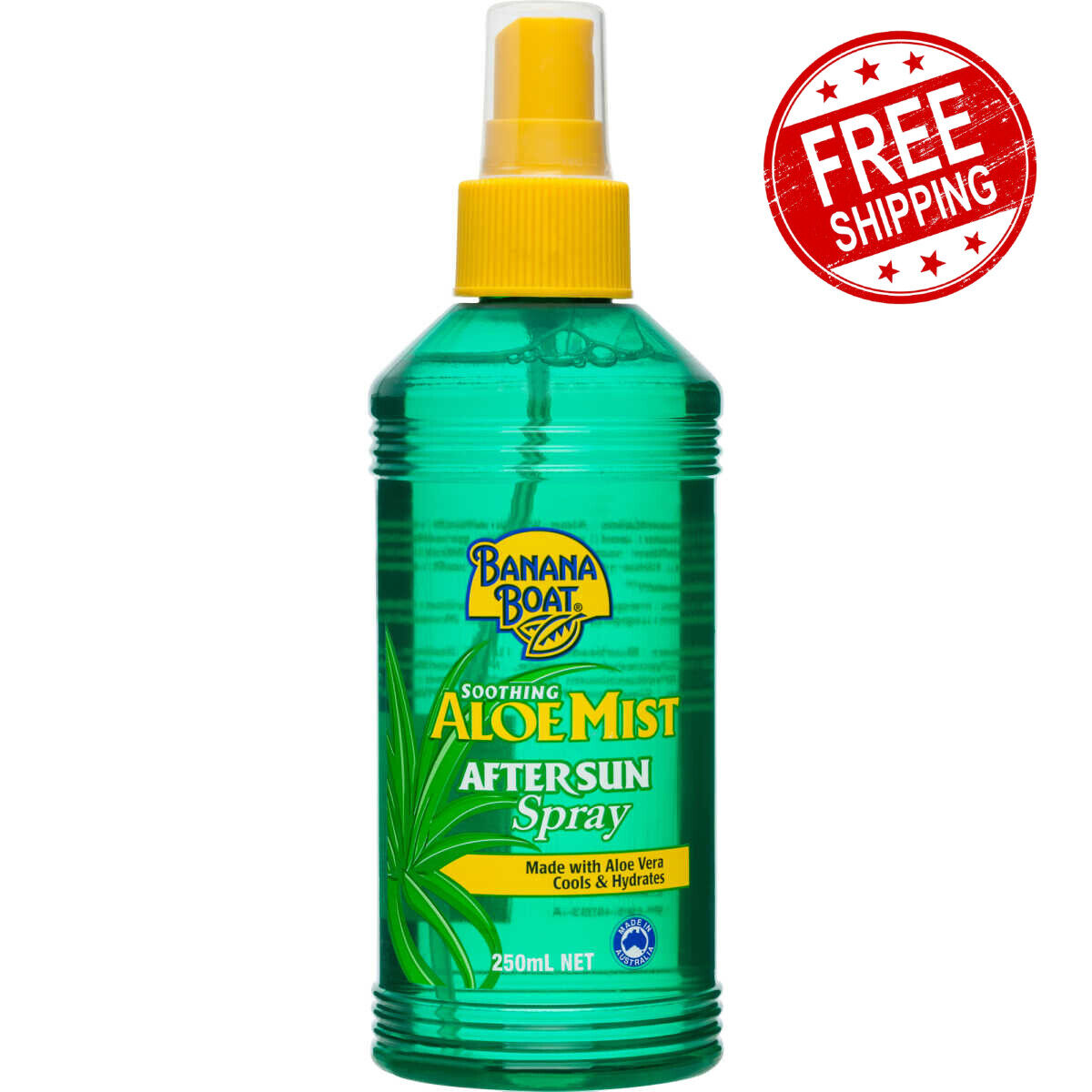 Banana Boat Aloe Mist After Sun Spray Aloe Vera Cools Hydrates 250ml